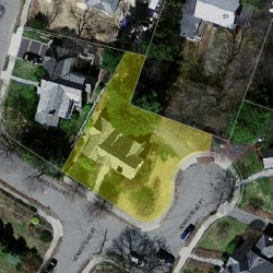 26 Homestead St, Newton, MA 02468 aerial view