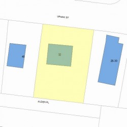 32 Upham St, Newton, MA 02465 plot plan