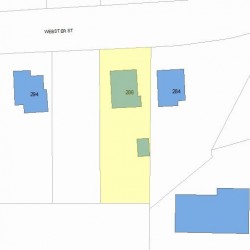 286 Webster St, Newton, MA 02466 plot plan