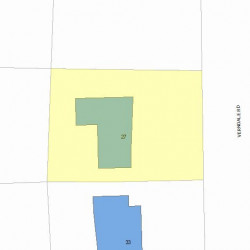 27 Verndale Rd, Newton, MA 02461 plot plan