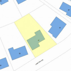 47 Lakeview Ave, Newton, MA 02460 plot plan