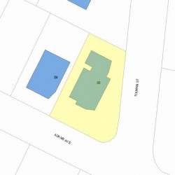 88 Adams Ave, Newton, MA 02465 plot plan