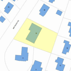 56 Brookdale Rd, Newton, MA 02460 plot plan