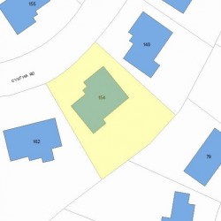 154 Cynthia Rd, Newton, MA 02459 plot plan