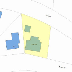 321 Elliot St, Newton, MA 02464 plot plan