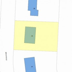 85 Moulton St, Newton, MA 02462 plot plan