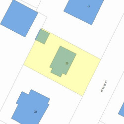 25 Copley St, Newton, MA 02458 plot plan
