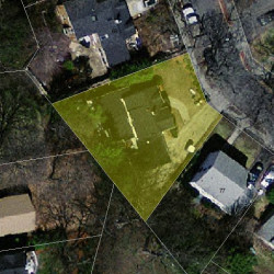 73 Margaret Rd, Newton, MA 02461 aerial view
