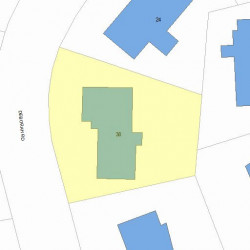 38 Deborah Rd, Newton, MA 02459 plot plan