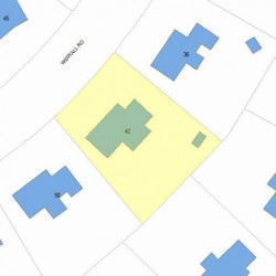 42 Wiswall Rd, Newton, MA 02459 plot plan