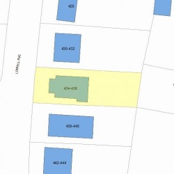 436 Lowell Ave, Newton, MA 02460 plot plan