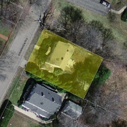 62 Evergreen Ave, Newton, MA 02466 aerial view