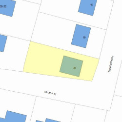 25 Hilltop St, Newton, MA 02458 plot plan