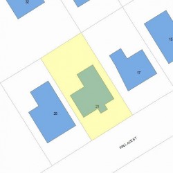 21 Wallace St, Newton, MA 02461 plot plan