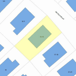 15 Melbourne Ave, Newton, MA 02460 plot plan