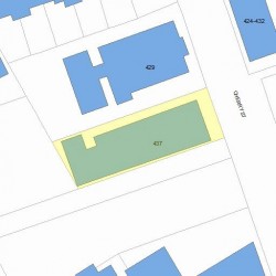 437 Cherry St, Newton, MA 02465 plot plan