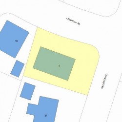 4 Leighton Rd, Newton, MA 02466 plot plan