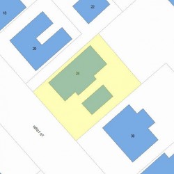 24 West St, Newton, MA 02458 plot plan