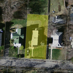 121 Warren St, Newton, MA 02459 aerial view