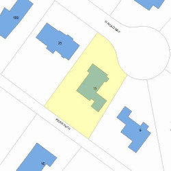 15 Kerr Path, Newton, MA 02459 plot plan