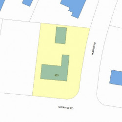 405 Commonwealth Ave, Newton, MA 02459 plot plan