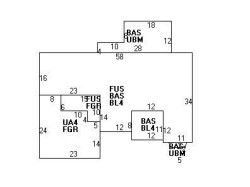 218 Brookline St, Newton, MA 02459 floor plan