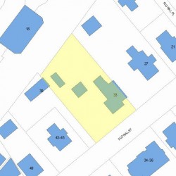 33 Floral St, Newton, MA 02461 plot plan