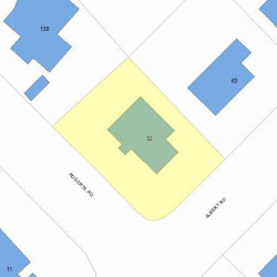 12 Roberta Rd, Newton, MA 02466 plot plan