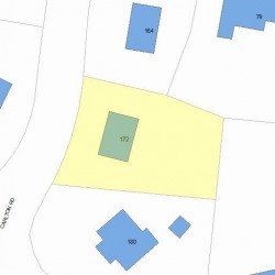 172 Carlton Rd, Newton, MA 02468 plot plan