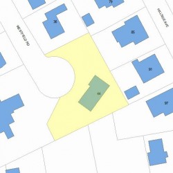 44 Westfield Rd, Newton, MA 02465 plot plan