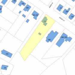 316 River St, Newton, MA 02465 plot plan