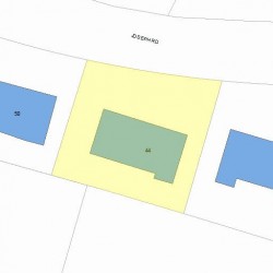 44 Joseph Rd, Newton, MA 02460 plot plan