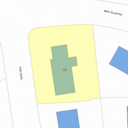 175 Evelyn Rd, Newton, MA 02468 plot plan