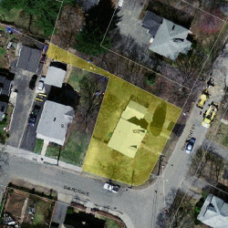 103 Crescent St, Newton, MA 02466 aerial view
