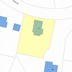 41 Ridge Rd, Newton, MA 02468 plot plan
