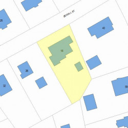 18 Sewall St, Newton, MA 02465 plot plan