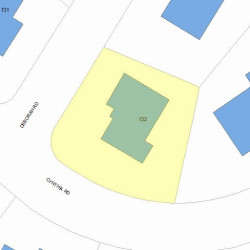 132 Deborah Rd, Newton, MA 02459 plot plan