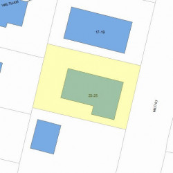 23 Milo St, Newton, MA 02465 plot plan