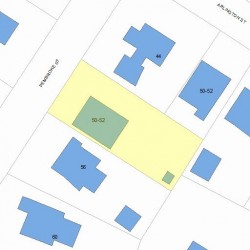 50 Pembroke St, Newton, MA 02458 plot plan