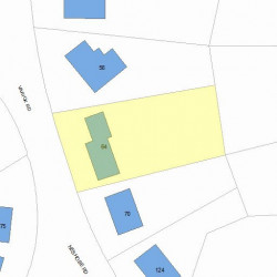 64 Varick Rd, Newton, MA 02468 plot plan