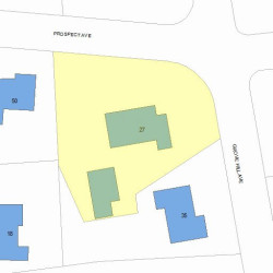 27 Grove Hill Ave, Newton, MA 02460 plot plan