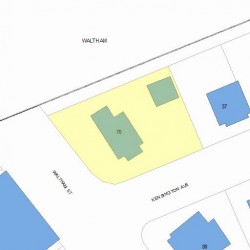 70 Waltham St, Newton, MA 02465 plot plan