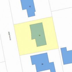 18 Hemlock Rd, Newton, MA 02464 plot plan