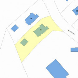 55 Myrtle St, Newton, MA 02465 plot plan