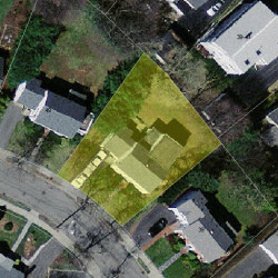 45 Miller Rd, Newton, MA 02459 aerial view