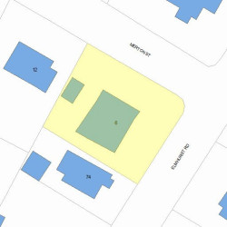 6 Merton St, Newton, MA 02458 plot plan