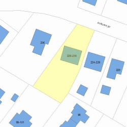 230 Auburn St, Newton, MA 02465 plot plan