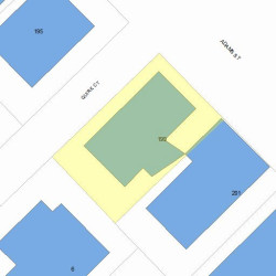 199 Adams St, Newton, MA 02460 plot plan