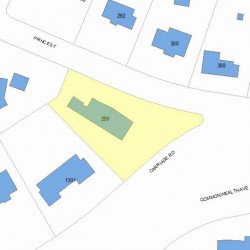 299 Prince St, Newton, MA 02465 plot plan