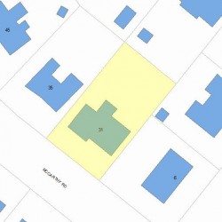 31 Mccarthy Rd, Newton, MA 02459 plot plan